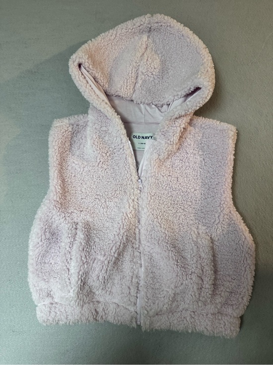 Old Navy Other - Old Navy Cozy Sherpa Hooded Vest in Light Purple/Pink Color